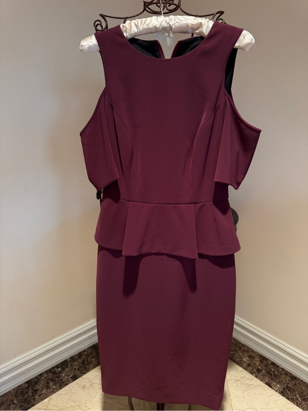 Ted Baker London Plum Peplum Pencil Dress